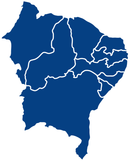 Mapa do Nordeste